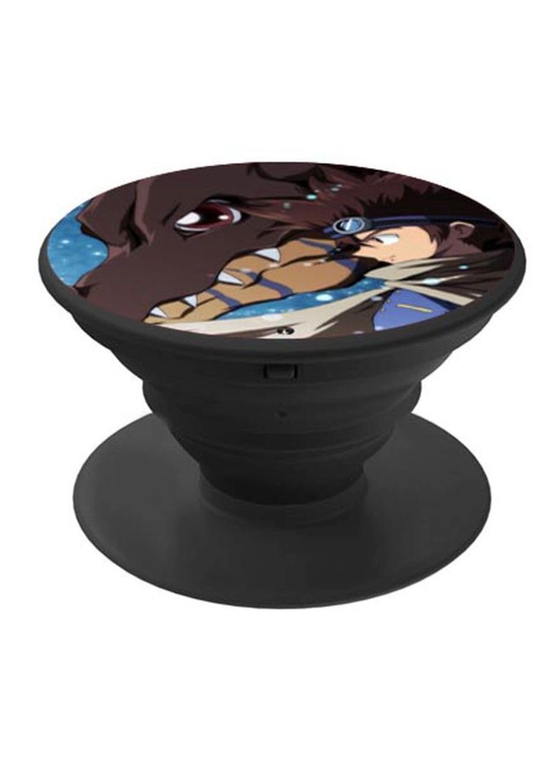 RKN Printed Pop Socket Black/Blue/Brown - Image 2