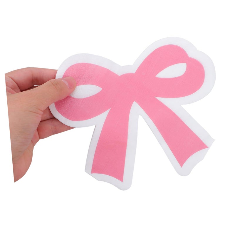 Pink Bow Paper Napkins 40 Count Disposable High Absorbency For Birthday Tea Parties - Image 5