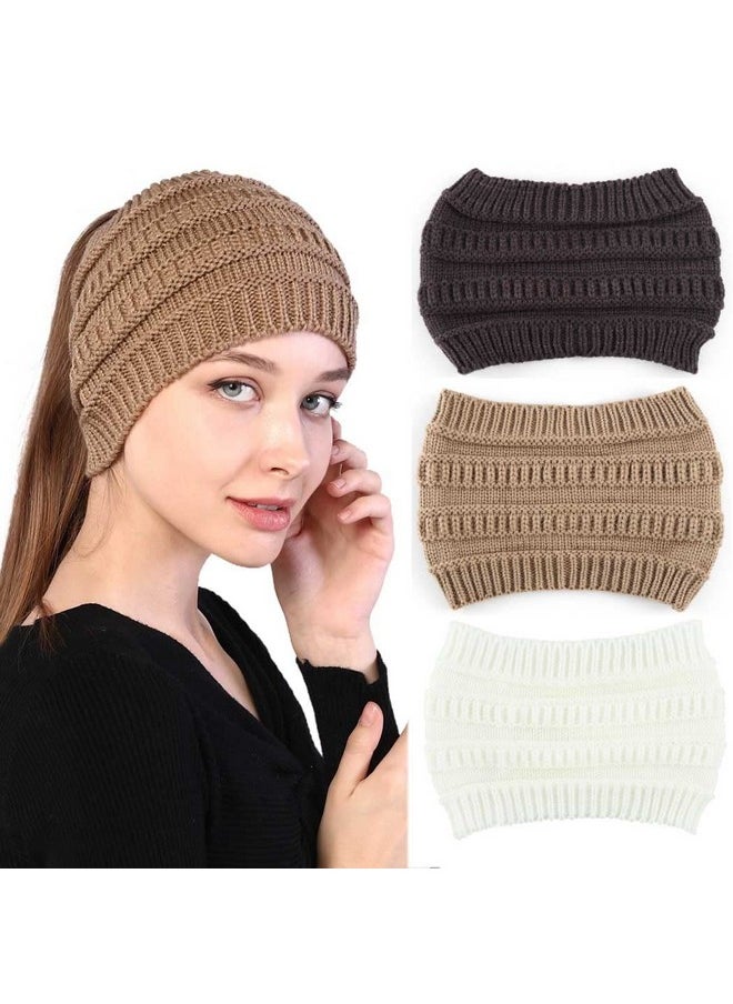Woeoe - Warm Winter Headbands Knitted Turban Head Wraps Wide Crochet Stretchy Ear Warmer Soft Stretch Head Scarfts For Women And Girls - Image 1