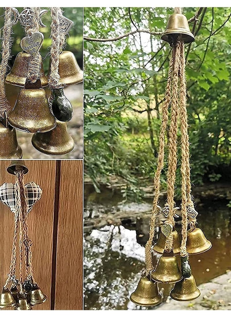 Generic Witches Bells, Door Protection Charm & Boho Wind Chimes Ornaments (48mm), Magic Witchy Decor for Porch, Garden, and Window  - Image 2