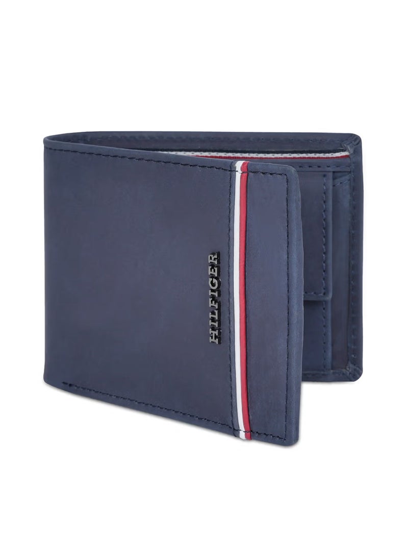 Hilfiger Denim محفظة عملات معدنية عالمية من تومي هيلفيغر كالهون للرجال، لون أزرق داكن - Image 1