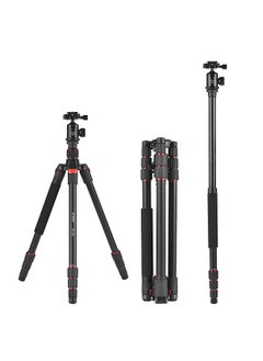Andoer 153cm/60in Portable Camera Tripod Stand Aluminum Alloy with Detachable Monopod 360°Rotatable Ball Head 10kg/22lbs Load Capacity with Carry Bag for DSLR Camera Camcorder Smartphone