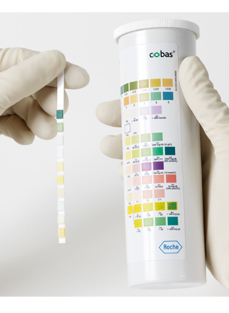 cobas Pack of 100 Combur 10 Test UX Urine Ketones Test Strips - Image 3