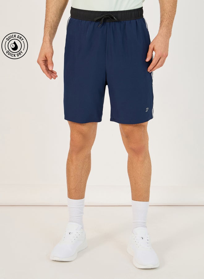 Styli Styli 4-Way Stretch Contrast Waistband Woven Training Shorts  - Image 1