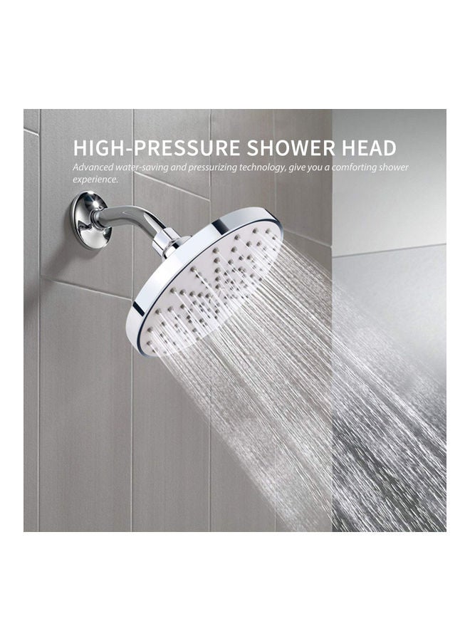 NIBEMINENT 6 Inch Shower Head Silver 16.80x8.60x16.60cm - Image 2