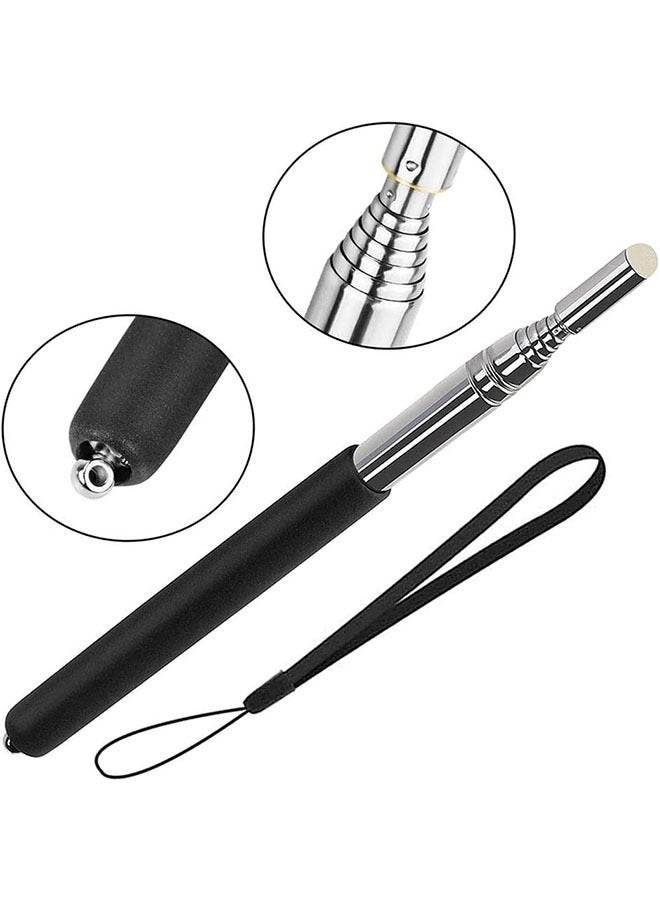 ماركة غير محددة Telescopic Pointer Stick with Hand Lanyard，Teacher Pointer for Classroom，Presentation Pointers for Teachers， Handheld Whiteboard Pointer Stick  - Image 5