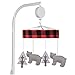 Trend Lab Sammy & Lou Lumberjack Plaid Baby Crib Mobile with Music, Crib Mobile Arm Fits Standard Crib Rail - Image 2