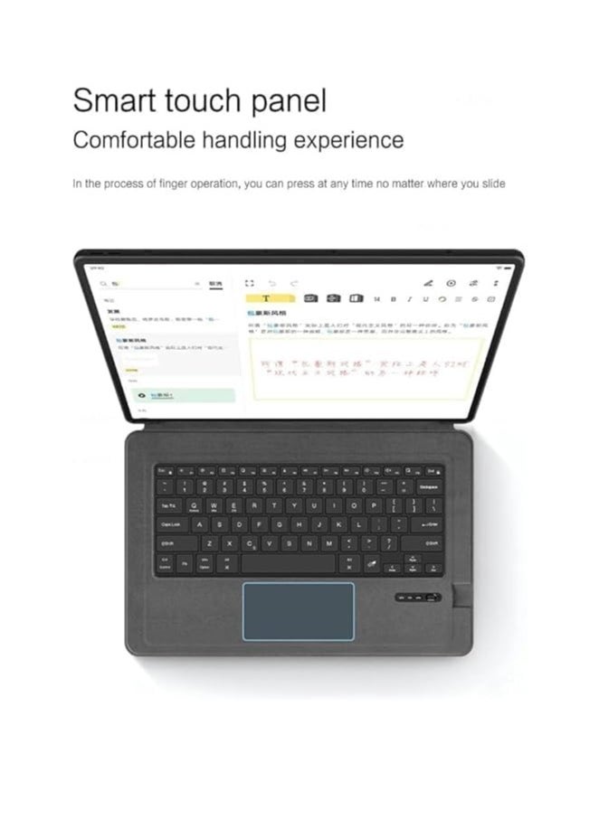 Generic - Keyboard Compatible with Samsung Galaxy Tab S10 Ultra 14.6 inch 2024 Touch Shaft Bluetooth Keyboard Leather Case For Galaxy Tab S10 Ultra Tablet - Image 1