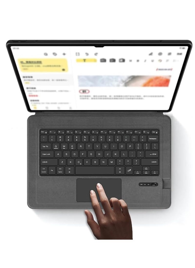 Generic - Keyboard Compatible with Samsung Galaxy Tab S10 Ultra 14.6 inch 2024 Touch Shaft Bluetooth Keyboard Leather Case For Galaxy Tab S10 Ultra Tablet - Image 1
