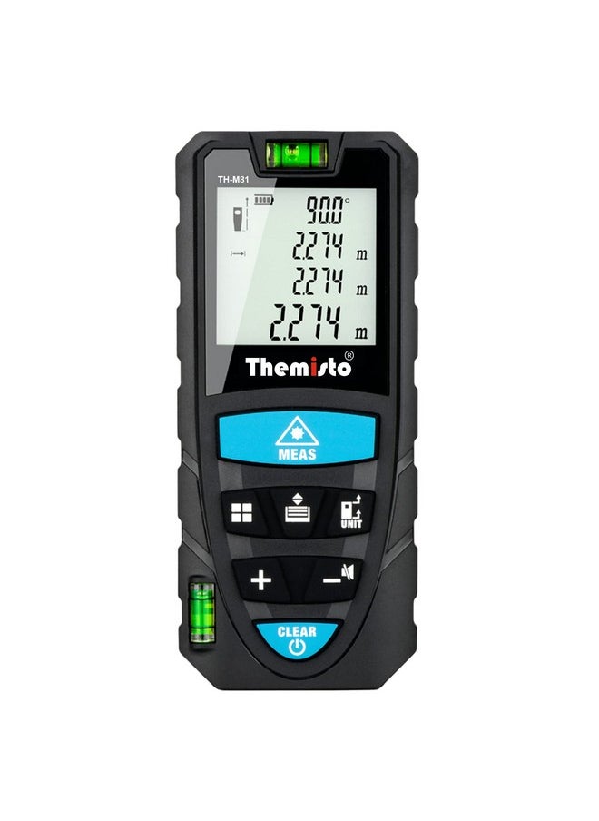 Themisto - Themisto TH-M81 Laser Distance Meter (50m Range) with Backlit LCD and Pythagorean Mode - Image 1