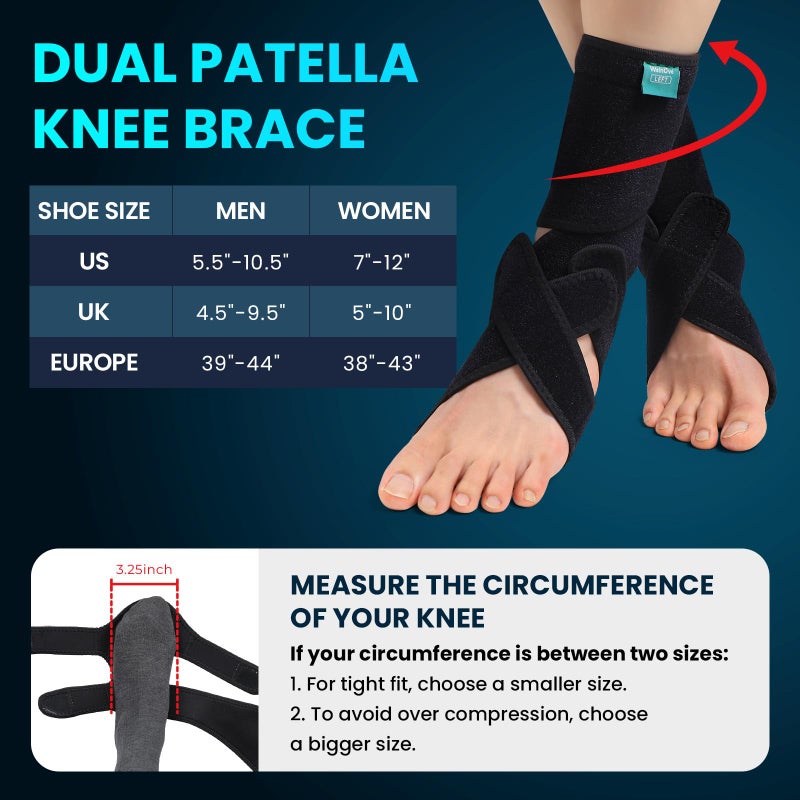 Welnove 2 Pack Drop Foot Brace with Arch Supportï¼ŒAFO Ankle Brace for Walking ï¼ŒRelieve The Instability of Lower Limbs by Foot Drop, MS, Spinal Cord Injury (Include Left and Right, FSA HSA Eligible) - Image 5