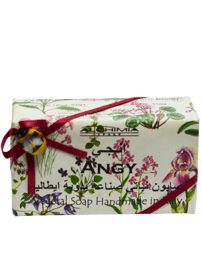 Alchimia Vegetal Soap Angy 200G  | Premium Italian Natural Soap | Gentle Care with Elegant Fragrance  | Moisturizing Effect Gentle  | for All Skin Types - Image 2