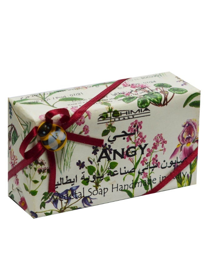 Alchimia Vegetal Soap Angy 200G  | Premium Italian Natural Soap | Gentle Care with Elegant Fragrance  | Moisturizing Effect Gentle  | for All Skin Types - Image 1