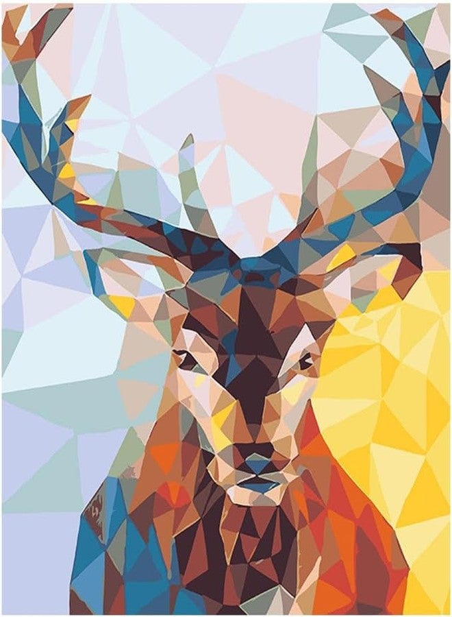 TREXEE Dear Head DIY Acrylic Paint by Numbers Kit for Adults Kids Beginner Number Painting Kit Painting Acrylic Oil Painting Wall Decoration (40X50 CM)(No Frame) - Image 1
