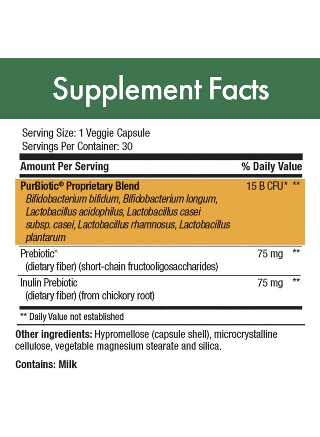 stop aging now Stop Aging Now - PurBiotic® 15 BILLION CFU (PROWPT) - Advanced Probiotic Formula with Prebiotics - 30 Veggie Caps - Image 3