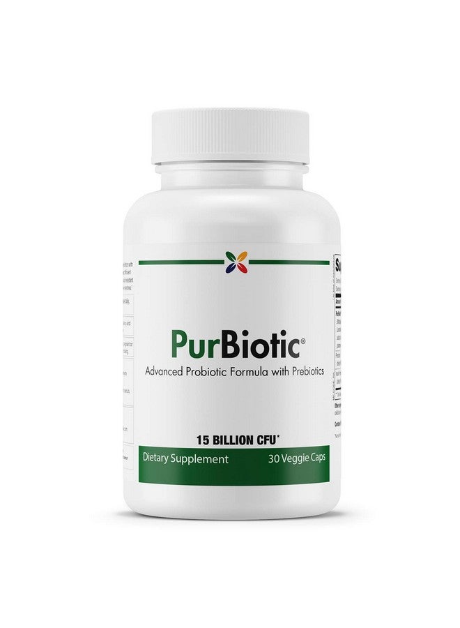 stop aging now Stop Aging Now - PurBiotic® 15 BILLION CFU (PROWPT) - Advanced Probiotic Formula with Prebiotics - 30 Veggie Caps - Image 1