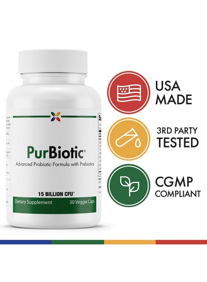 stop aging now Stop Aging Now - PurBiotic® 15 BILLION CFU (PROWPT) - Advanced Probiotic Formula with Prebiotics - 30 Veggie Caps - Image 4