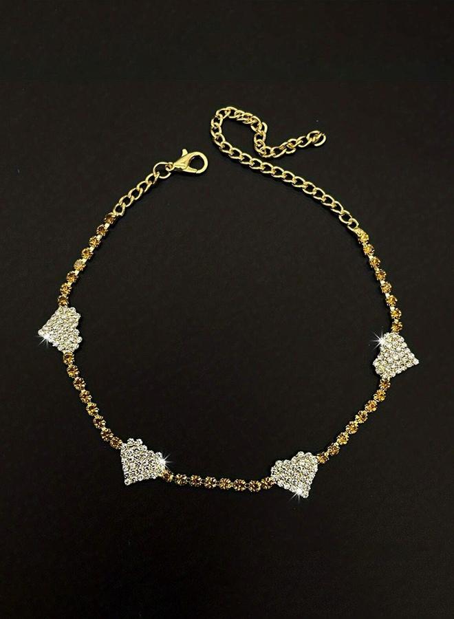 تايك تو خلخال مزين بقلب مزدوج - Image 3