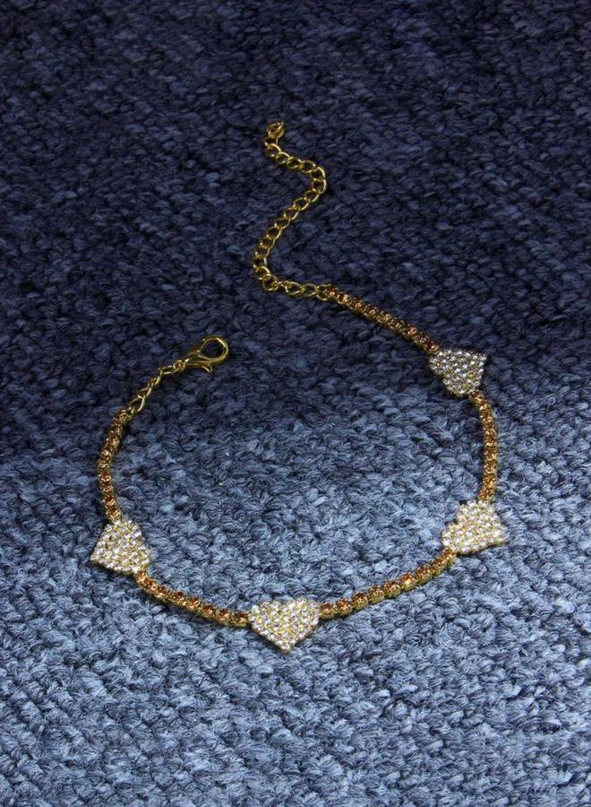 تايك تو خلخال مزين بقلب مزدوج - Image 4