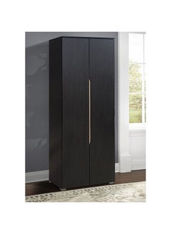 DANUBE HOME Hornbill Shoe Rack Cabinet 20 Pairs 2 Door Shoe Storage Organizer For Entryway Wenge/Oak 60x40x180 cm  - Image 1