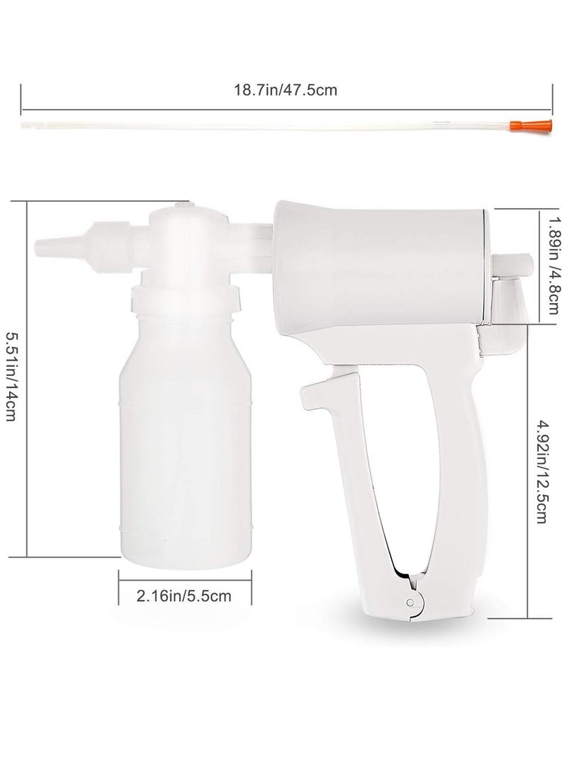 SYOSI Phlegm Suction Pump, Multifunctional Portable Handheld Lightweight Sputum Suction Pump with Disposable Suction Tube, Suitable for Daily Home or Emergency Use  - Image 4