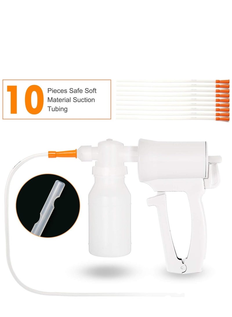 SYOSI Phlegm Suction Pump, Multifunctional Portable Handheld Lightweight Sputum Suction Pump with Disposable Suction Tube, Suitable for Daily Home or Emergency Use  - Image 2