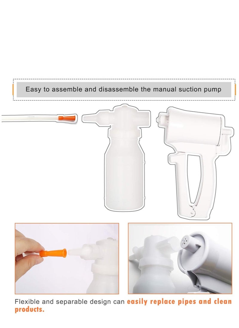 SYOSI Phlegm Suction Pump, Multifunctional Portable Handheld Lightweight Sputum Suction Pump with Disposable Suction Tube, Suitable for Daily Home or Emergency Use  - Image 5