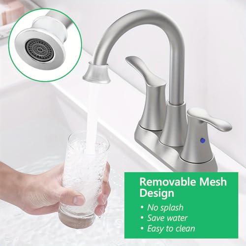 hansengroe Faucet Aerator Compatible with Moen 101964 116618, High Flow Sink Aerator Replacement, Fit for Shower Bathroom Kitchen Faucet Parts, 2.2 Gallon Per Minute, Chrome - Image 3