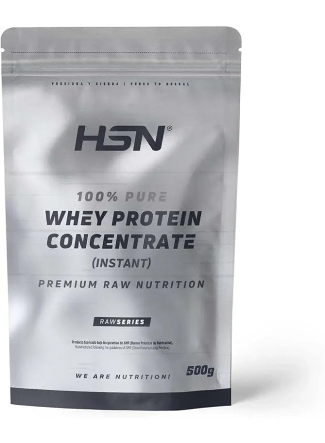 HSN Whey Protein Concentrate | Unflavored 500g | 100% Whey Protein Concentrate (WPC) | Does Not Include Dispenser | Non-GMO, Vegetarian, Gluten and Soy Free - Image 1