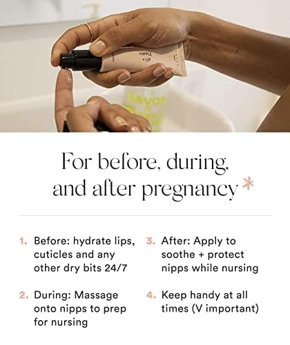 HATCH Nipple Lip Rescue Balm 1oz Lanolin Free Nipple Cream Natural Nipple Care for Breastfeeding Hydrating Nipple Balm Mama Safe Breastfeeding Essentials - Image 5