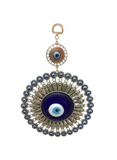 RIPE INDIA RIPE INDIA Chakra Nazar Battu Evil Eye Hanging for Home Entrance for Car Decoration Big Size Blue Silver  - Image 5