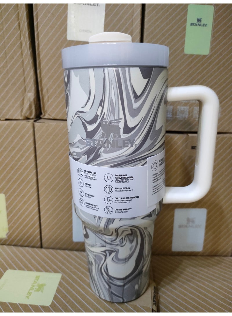 Stanley Stanley Quencher H2.0 Tumbler Stainless Steel 1200ml ( classic marble) - Image 1