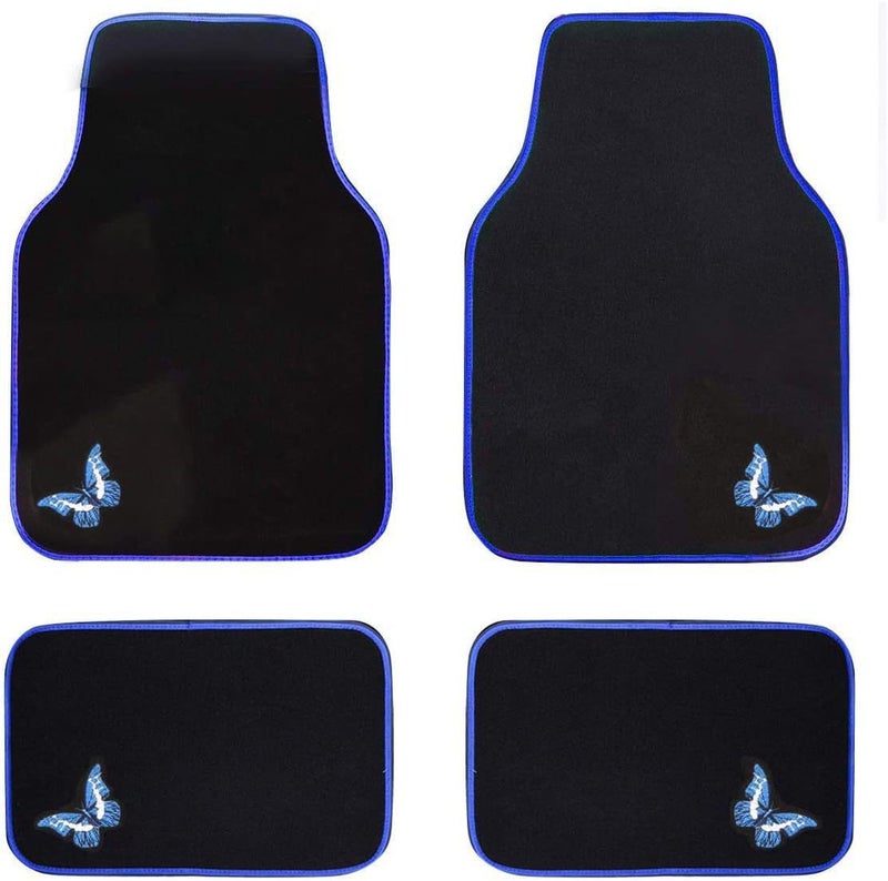Temu -Selling American Printed Car Floor Mats, Four-Piece Set For All Seasons, Crystal Velvet, Non-Slip And Easy To Care For - Image 3