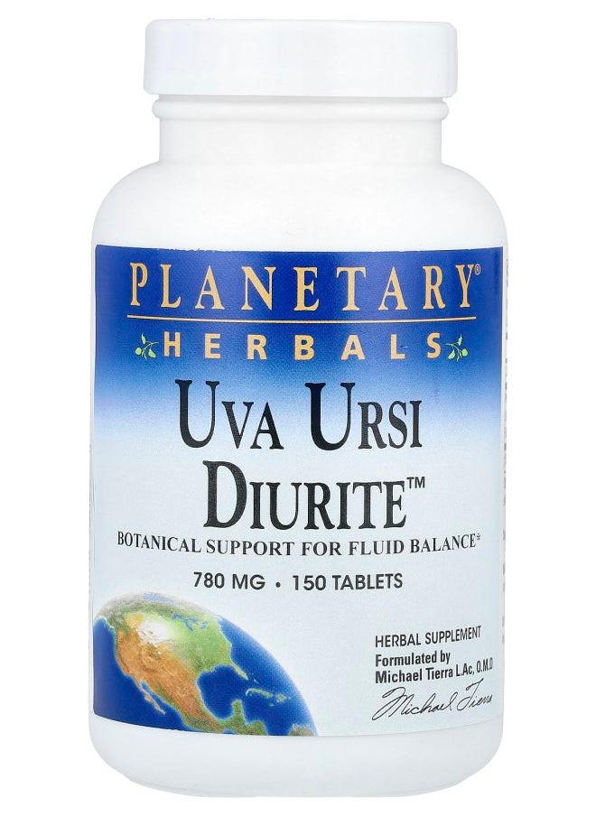 PLANETARY HERBALS Uva Ursi Diurite™ 150 Tablets 