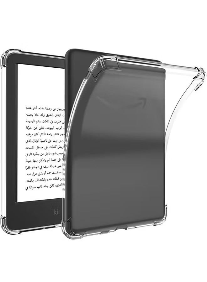 Crystal Clear Case Cover for All-New Kindle 11th Generation 2024/2022 Release, 6 inch, Shockproof Thin Silicone Case - Image 1