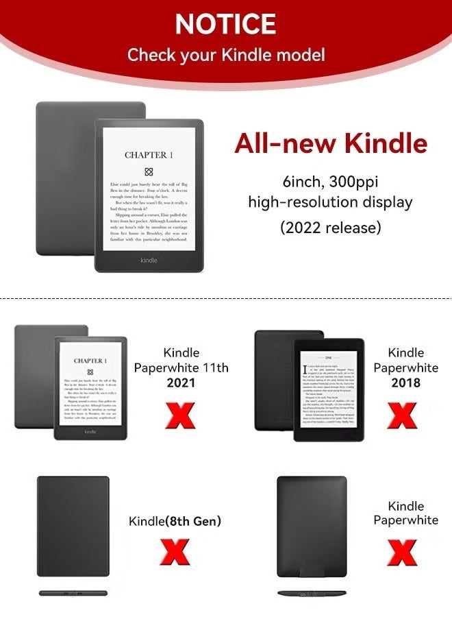 Crystal Clear Case Cover for All-New Kindle 11th Generation 2024/2022 Release, 6 inch, Shockproof Thin Silicone Case - Image 2