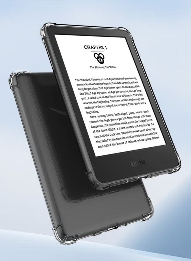 Crystal Clear Case Cover for All-New Kindle 11th Generation 2024/2022 Release, 6 inch, Shockproof Thin Silicone Case - Image 3