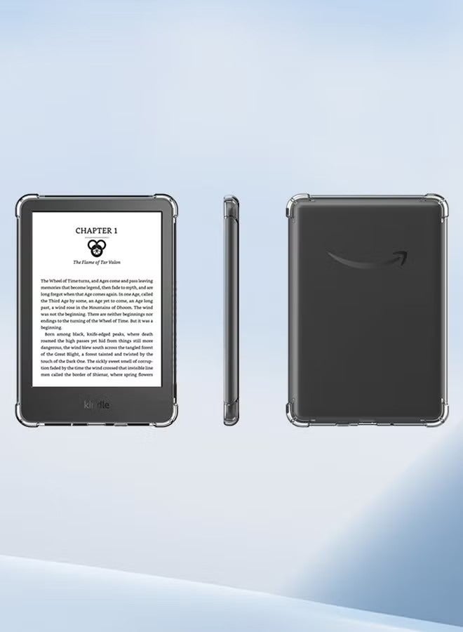 Crystal Clear Case Cover for All-New Kindle 11th Generation 2024/2022 Release, 6 inch, Shockproof Thin Silicone Case - Image 5