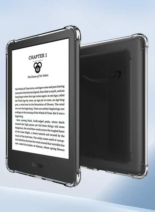 Crystal Clear Case Cover for All-New Kindle 11th Generation 2024/2022 Release, 6 inch, Shockproof Thin Silicone Case - Image 4