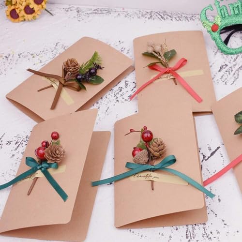 VRB Dec 6pcs Christmas Pine Berries Tree Branches Stems Artificial Christmas Picks for Christmas Tree Ornaments, DIY Xmas Wreath, Crafts, Holiday and Home Decor (6 pcs - Pinecone Pine Branches) - Image 3