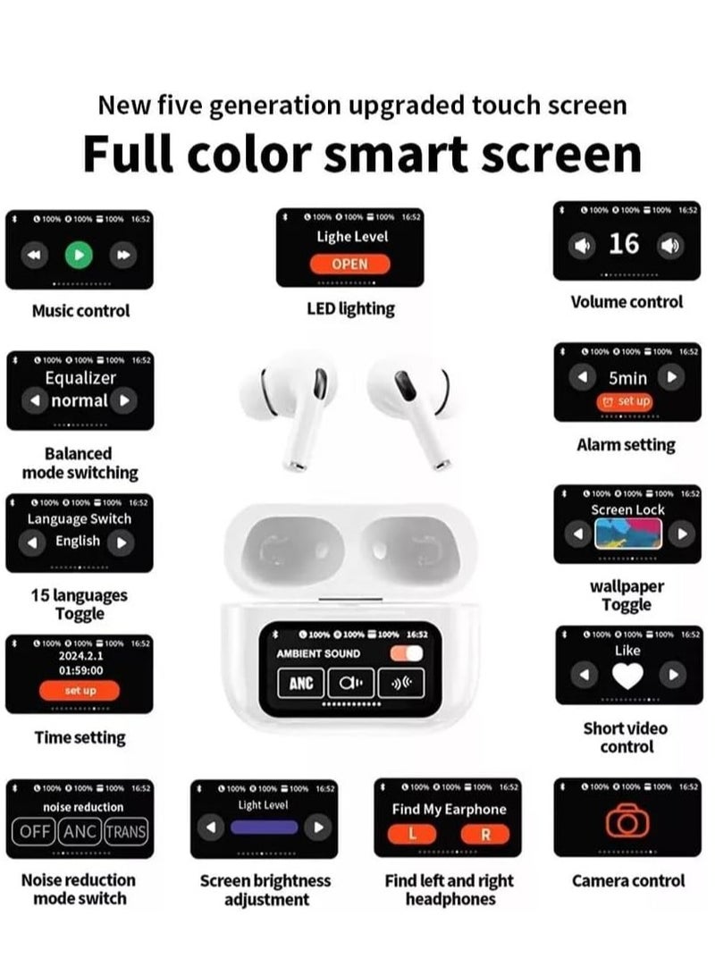 Gravity "Best One A9 Pro Touch Screen Wireless Headphones: TWS Earbuds with Bluetooth ANC & Sport Earphone Features" - Image 3