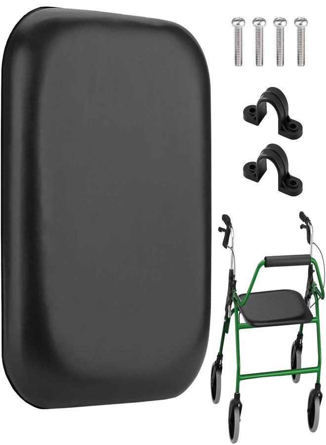 merrisport وسادة بديلة لمقعد مشاية بعجلات، مقاس 12 × 16 بوصة، مقعد مبطن للمشايات ذات العجلات، غطاء فينيل مقاوم للماء مع إسفنج عالي المرونة، قطعة غيار سهلة التركيب مع براغي وأقواس تثبيت. - Image 1