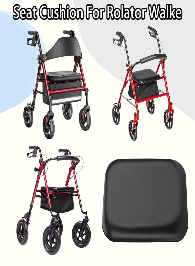 merrisport وسادة بديلة لمقعد مشاية بعجلات، مقاس 12 × 16 بوصة، مقعد مبطن للمشايات ذات العجلات، غطاء فينيل مقاوم للماء مع إسفنج عالي المرونة، قطعة غيار سهلة التركيب مع براغي وأقواس تثبيت. - Image 5