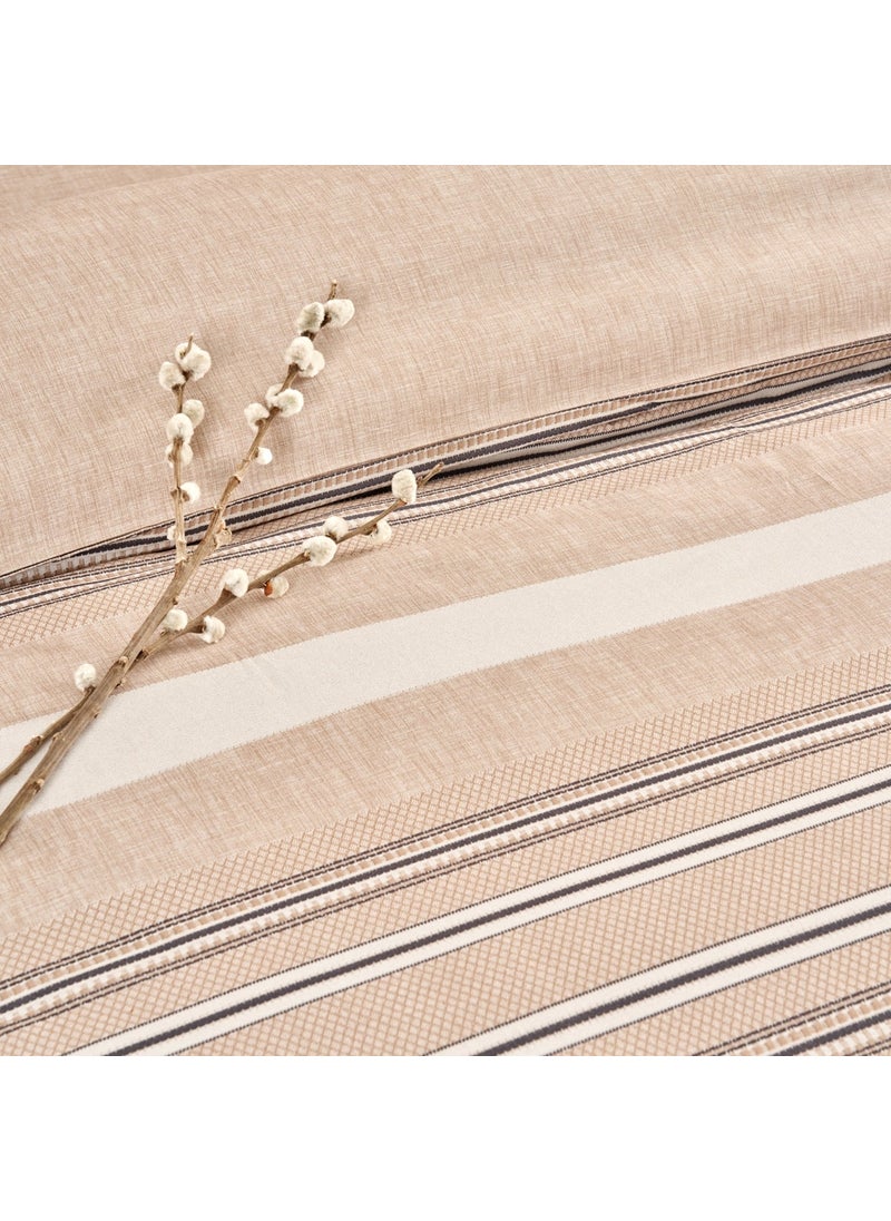TA - Perle Single Duvet Cover Set Brown - Image 1
