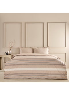 Perle Single Duvet Cover Set Brown