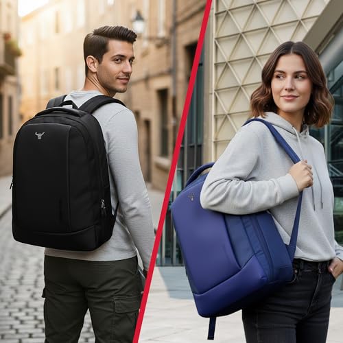 URBAN TRIBE Quest Overnighter Laptop Backpack 21L | Lightweight 650g | Fits 15.6 Inch Laptop | Water-Resistant Office, College & Travel Bag with Organizer Pockets & Padded Laptop Compartment (Navy) - Image 2