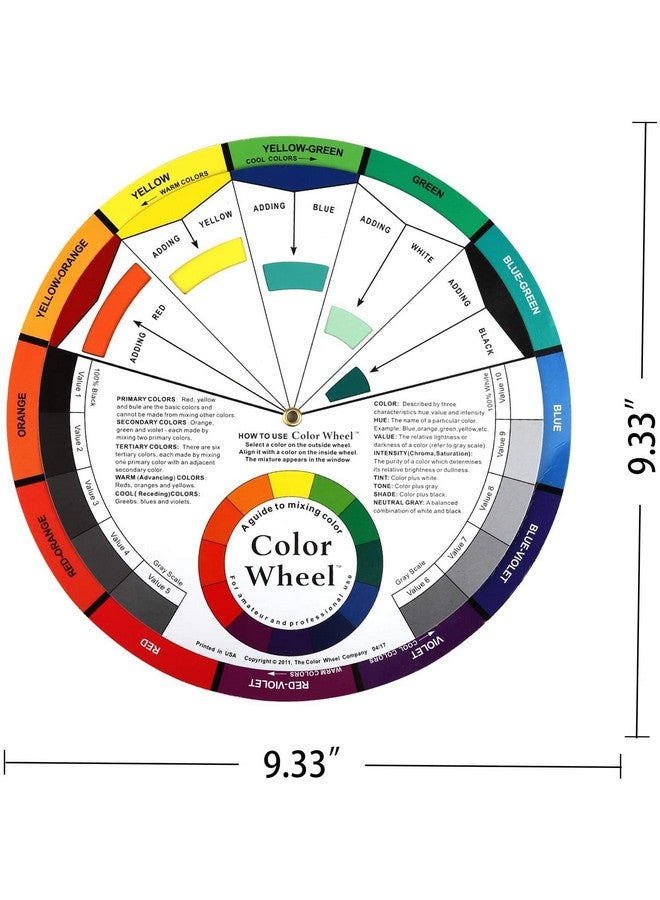 KABEER ART 1 Pc. Color Card - A Handy Color Mixing Guide for Students, Amateurs and Professionals - Definitions, Color Relationships, Color Wheel and More - Image 4