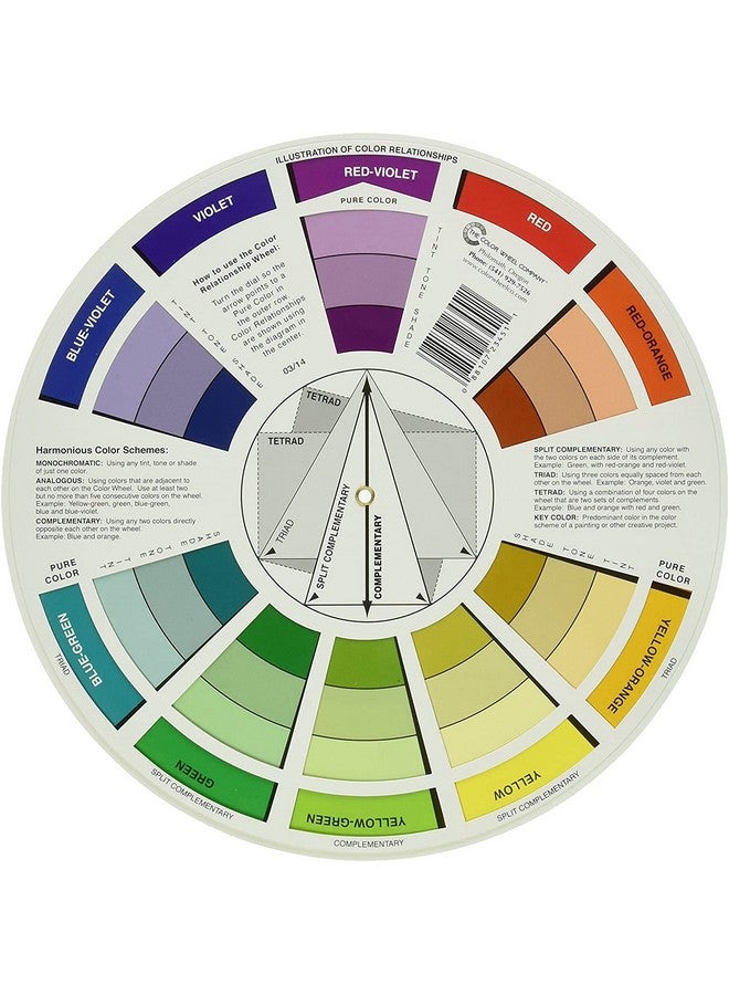 KABEER ART 1 Pc. Color Card - A Handy Color Mixing Guide for Students, Amateurs and Professionals - Definitions, Color Relationships, Color Wheel and More - Image 2