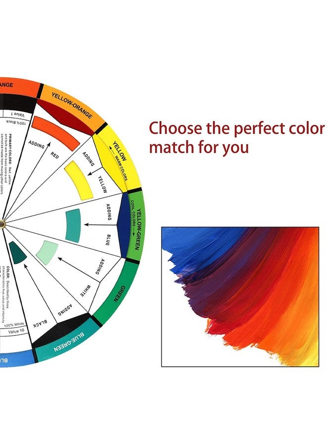KABEER ART 1 Pc. Color Card - A Handy Color Mixing Guide for Students, Amateurs and Professionals - Definitions, Color Relationships, Color Wheel and More - Image 5