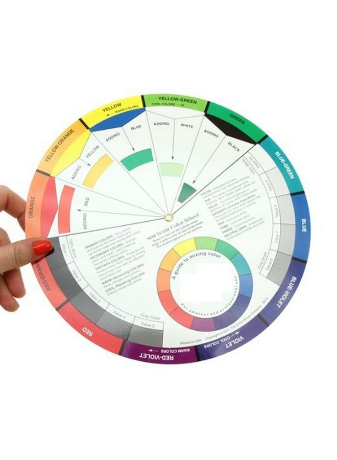 KABEER ART 1 Pc. Color Card - A Handy Color Mixing Guide for Students, Amateurs and Professionals - Definitions, Color Relationships, Color Wheel and More - Image 3